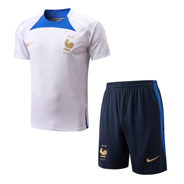 Camiseta Entrenamiento Francia Conjunto Completo 2022/23 Blanco